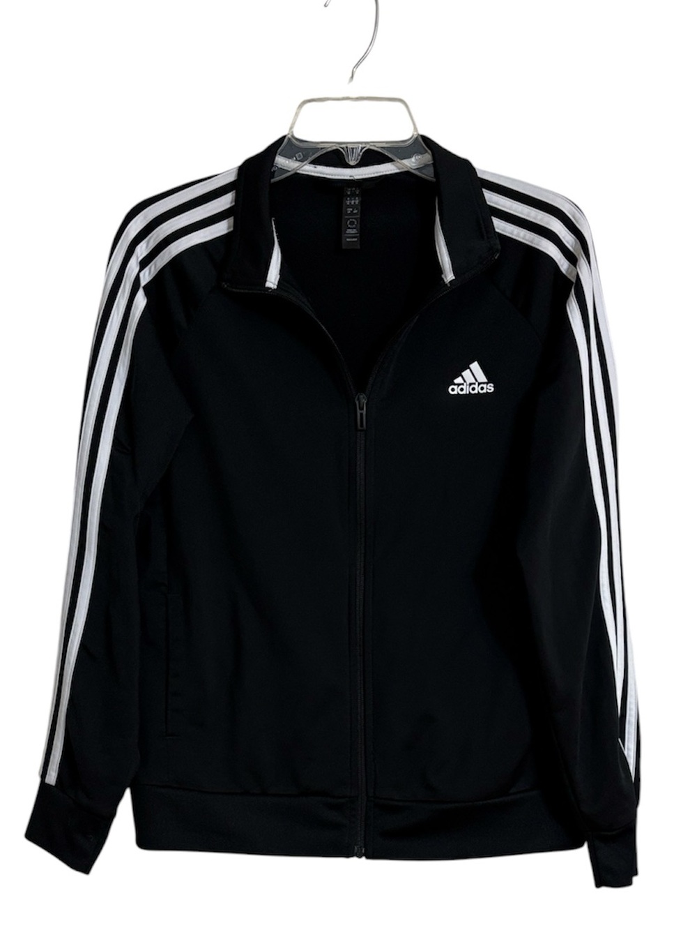 Adidas Black Jacket with White Accents